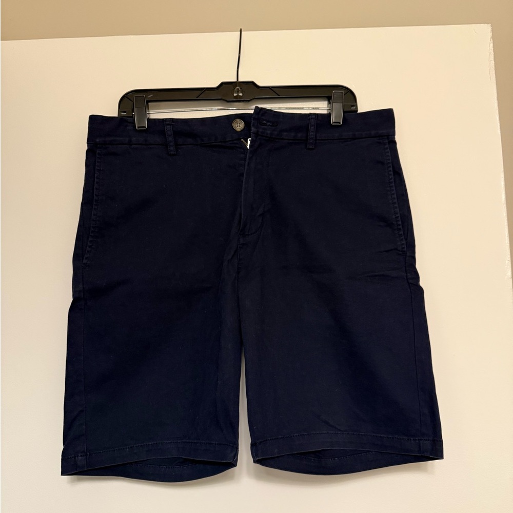 Old Navy Men's Dark Blue Flat Front Shorts